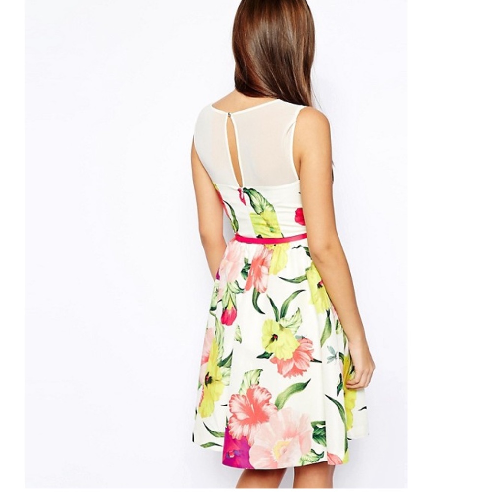 Ted Baker London Iberis Floral Fit & Flare Dress - Picture 3 of 16